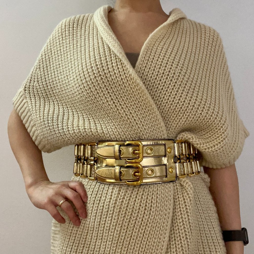 Miu Miu Gold Belt